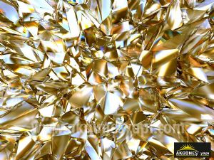 Gold- Kristal-Fütüristik-3D-Üç-Boyutlu-Duvar Kağıdı