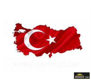Türkiye-Haritalı-Türk-Bayrağı-3D-Üç-Boyutlu-Duvar Kağıdı