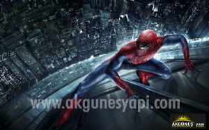Spiderman-Peter-Parker-Amazing-3D-Üç-Boyutlu-Duvar Kağıdı