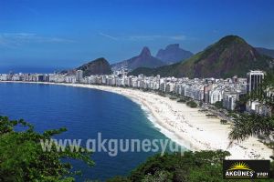 Brazilya-Rio de Janeiro Copacabana-3D-Üç-Boyutlu-Duvar Kağıdı